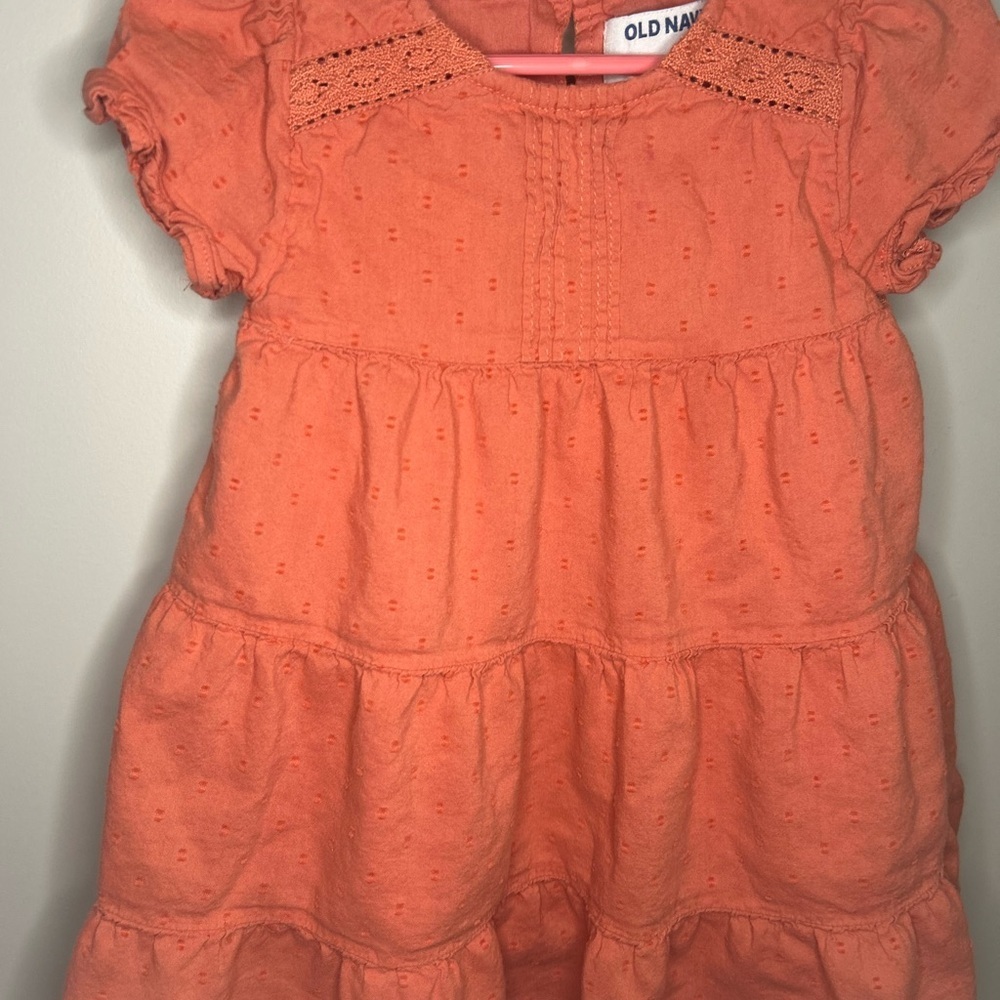 Old Navy Coral Kids Dress - Picture 2 of 9